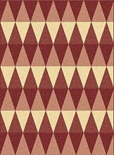 Ковер-циновка COTTAGE 5198 3707 red natural