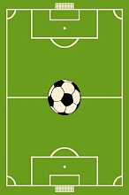 Ковер детский FUNKY TOP HOP green Футбольное поле