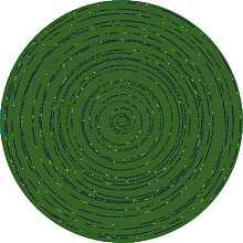Ковер Абстракция 40172-03 КРУГ зеленый 
