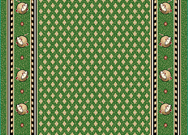 Эксклюзивная ковровая дорожка с фирменным логотипом зеленая 